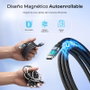 Subblim Cable PowerMag LED 100W USB-C a USB-C, 2m, Negro